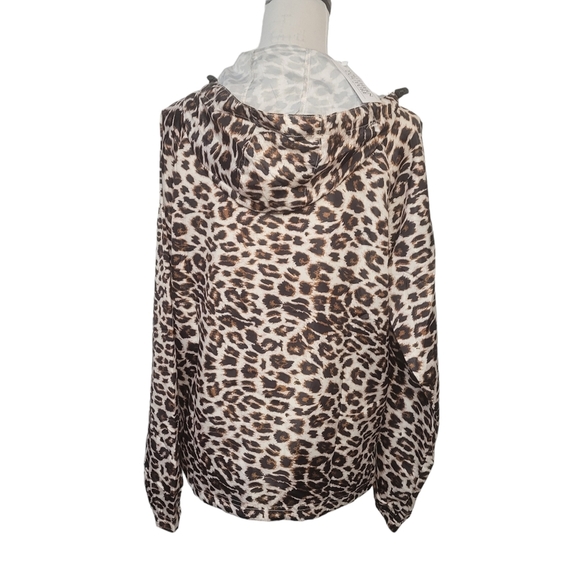 Southern Couture quarter zip wind breaker pullover leopard print size small - Picture 6 of 15